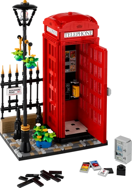 Rød London-telefonboks