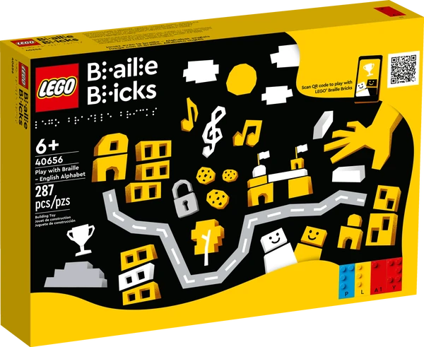 Leg med braille – engelsk alfabet
