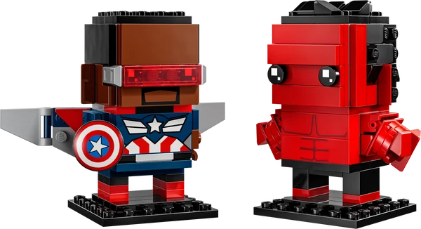Captain America og Red Hulk-figurer