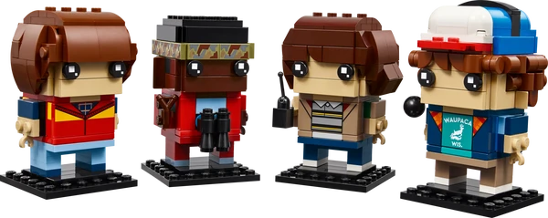 Figurer af Mike, Dustin, Lucas og Will