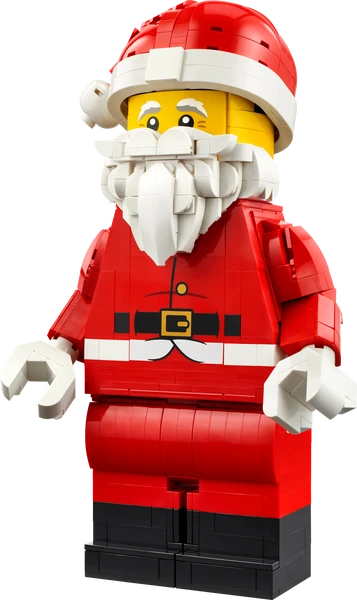 Opskaleret minifigur af julemanden