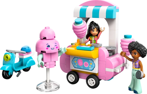 Candyfloss-bod og scooter