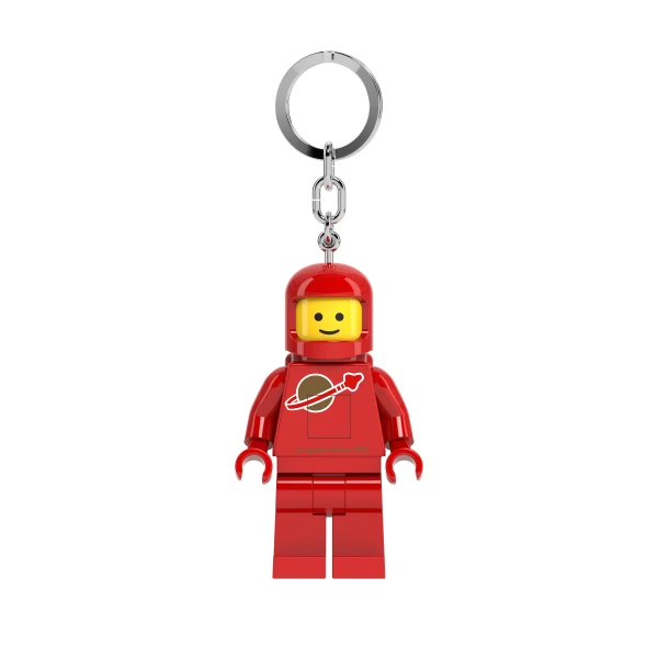 Astronaut-nøglering med lys – rød