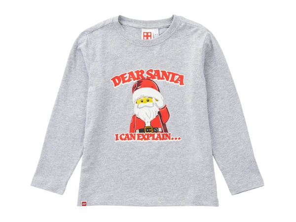 Langærmet Dear Santa-T-shirt til børn