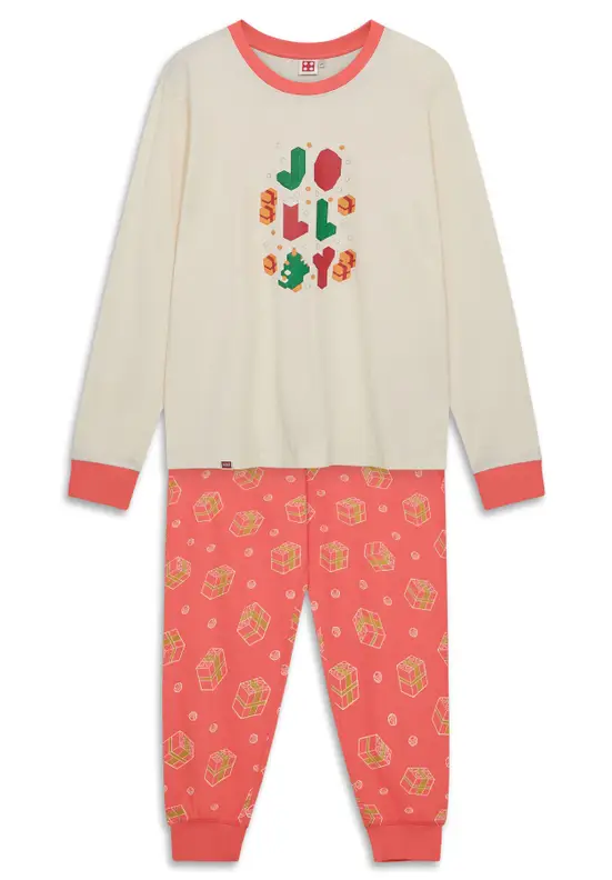 Julepyjamas til voksne – råhvid (5009958)