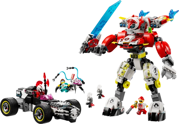 Coopers tiger-mech og Zeros hotrod-bil