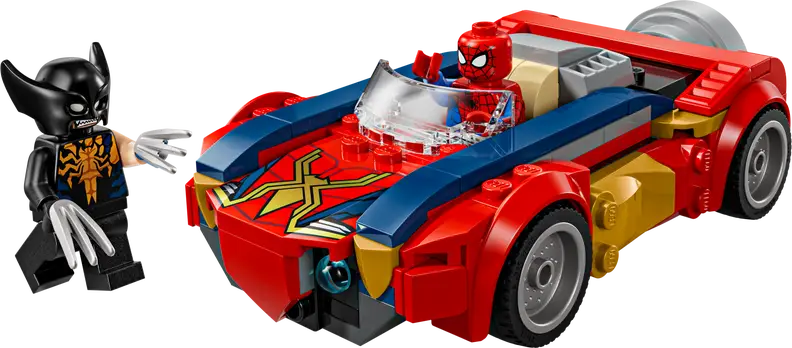 Spider-Man-bil mod venomiseret Wolverine (76336)