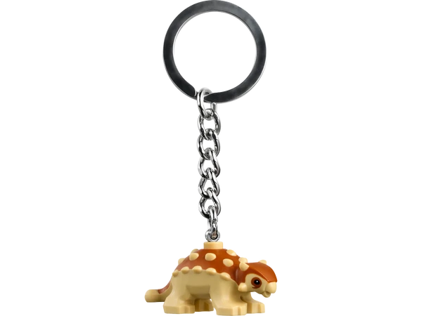 Nøglering med ankylosaurus-unge
