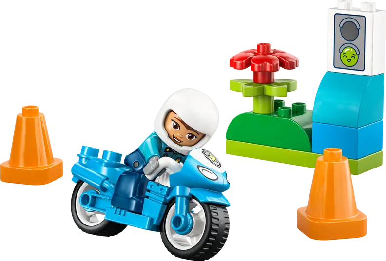 Blå politimotorcykel (10471)