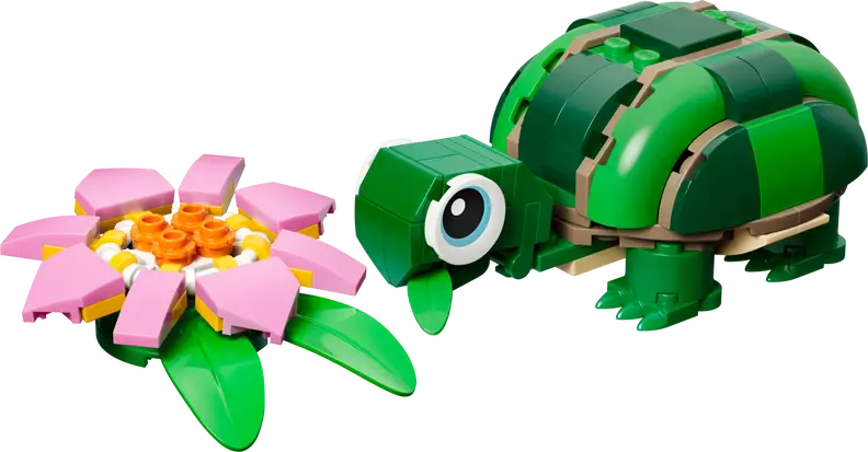 Skildpadde med åkandeblomst (31377)