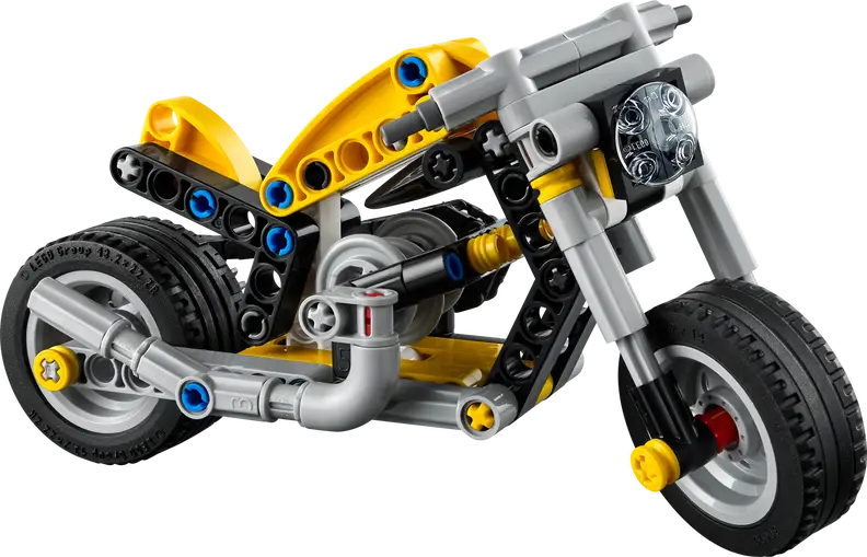 Gul motorcykel (42225)