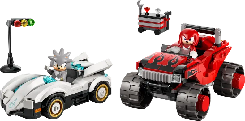 Silvers bil mod Knuckles' monstertruck (77118)