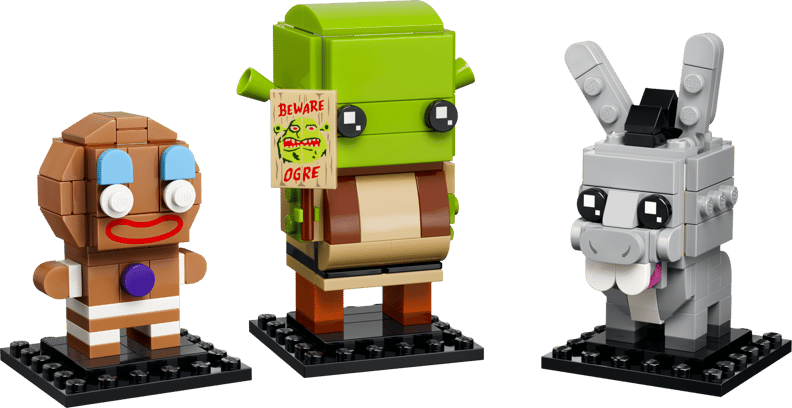 Figurer af Shrek, Æsel og Kagemand (40923)