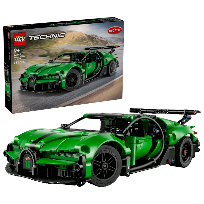 Grøn Bugatti Chiron Pur Sport-hyperbil (42241)