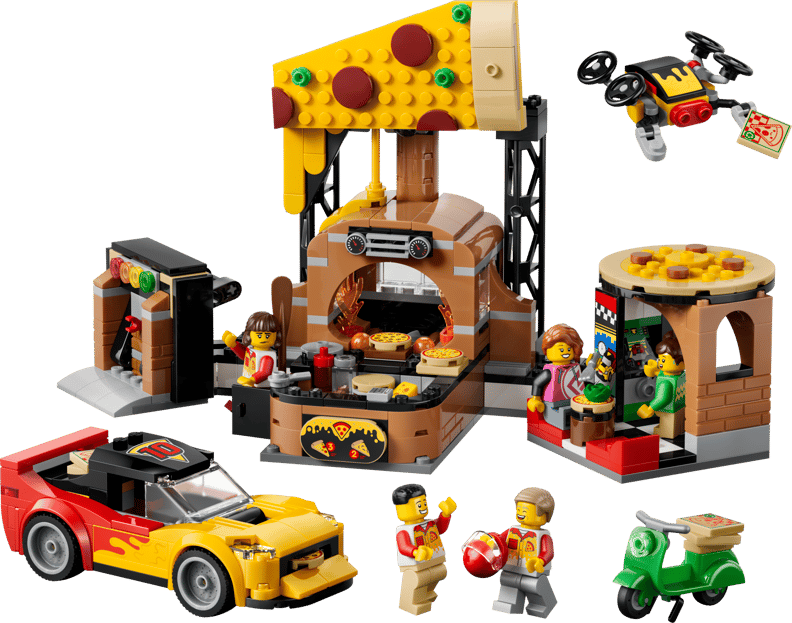Pizzeria med udbringningsfartøjer (60496)