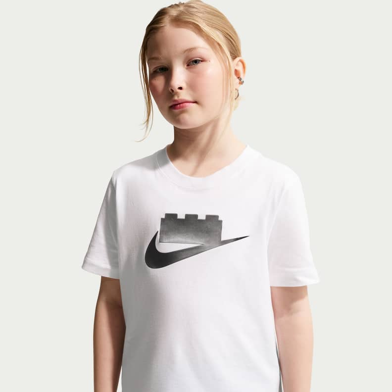 Nike x LEGO® Collection T-shirt til store børn – hvid (5010250)