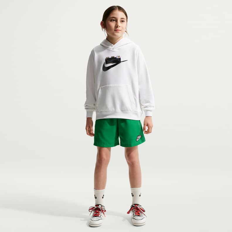 Nike x LEGO® Collection hættetrøje til store børn – hvid (5010254)