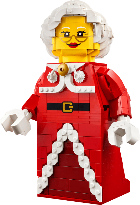 Opskaleret minifigur af julemandens kone (40875)