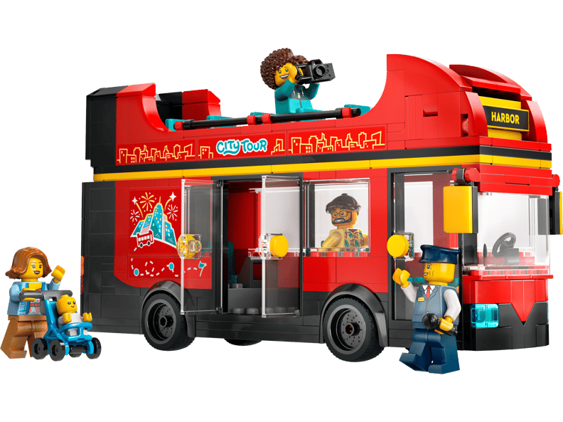 Rød dobbeltdækker-turistbus (60407)