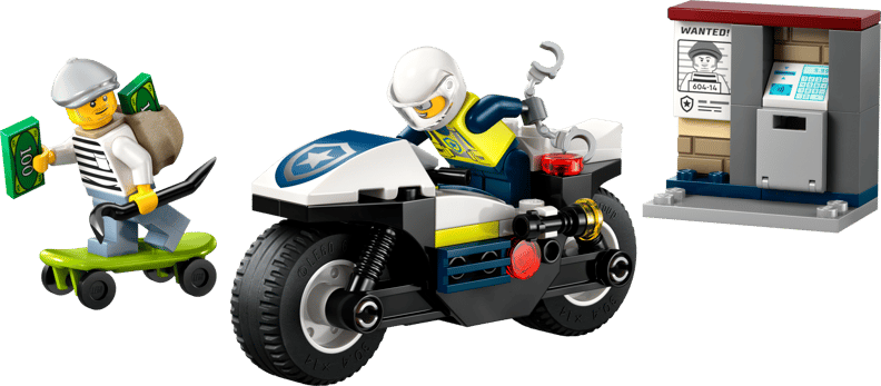 Politimotorcykel på forbryderjagt (60455)